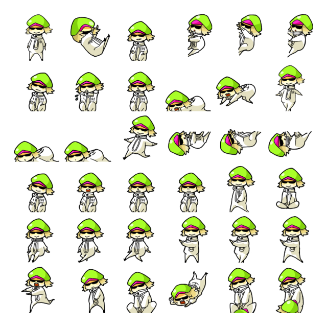 Cass Shimeji Sprite Preview