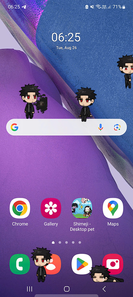 Chihiro Shimeji on Mobile