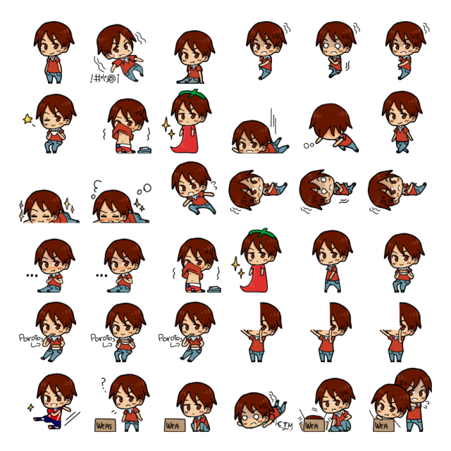 Chile Shimeji Sprite Preview