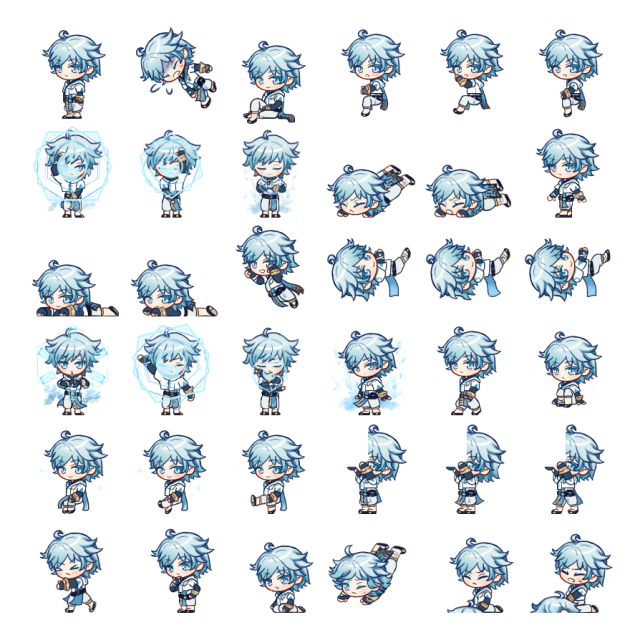 Chongyun Shimeji Sprite Preview