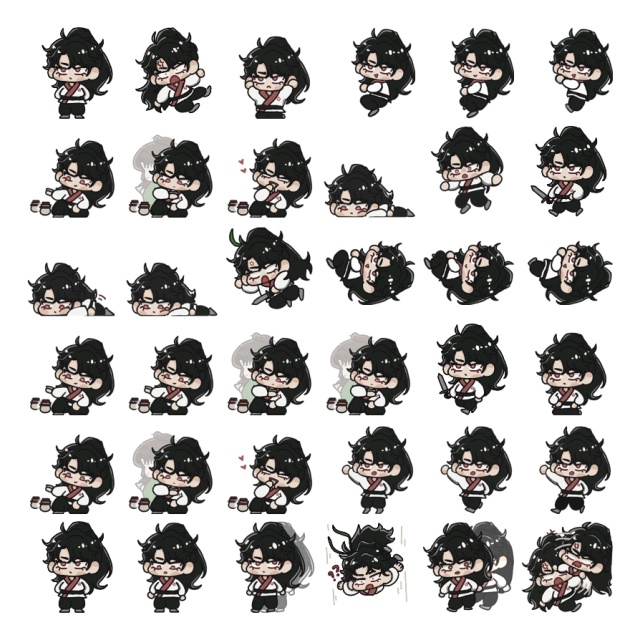 Chung Myung Shimeji Sprite Preview