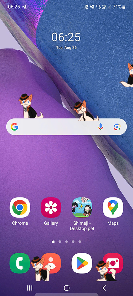 Chuuya dog Shimeji on Mobile