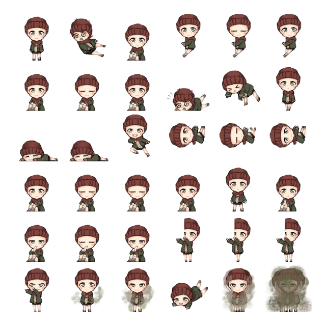 Clara Shimeji Sprite Preview
