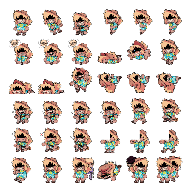 Clef Shimeji Sprite Preview