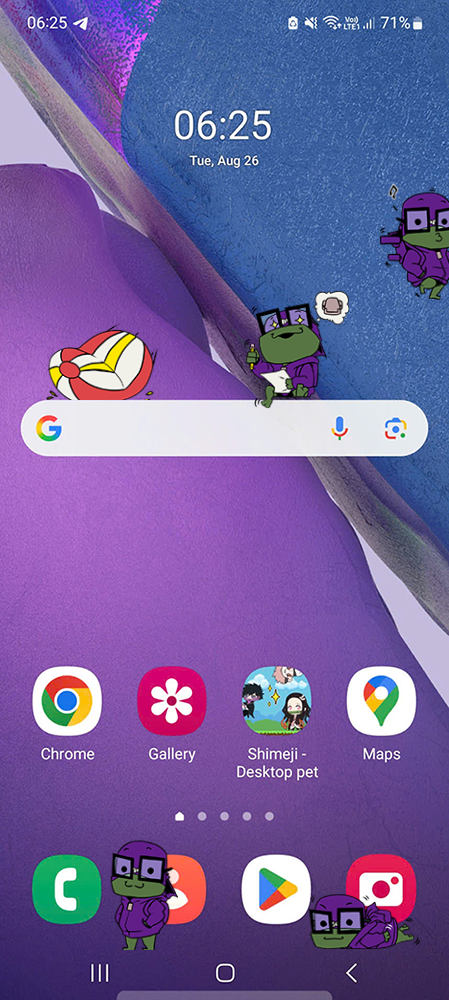 Clever Boy Donnie Shimeji on Mobile