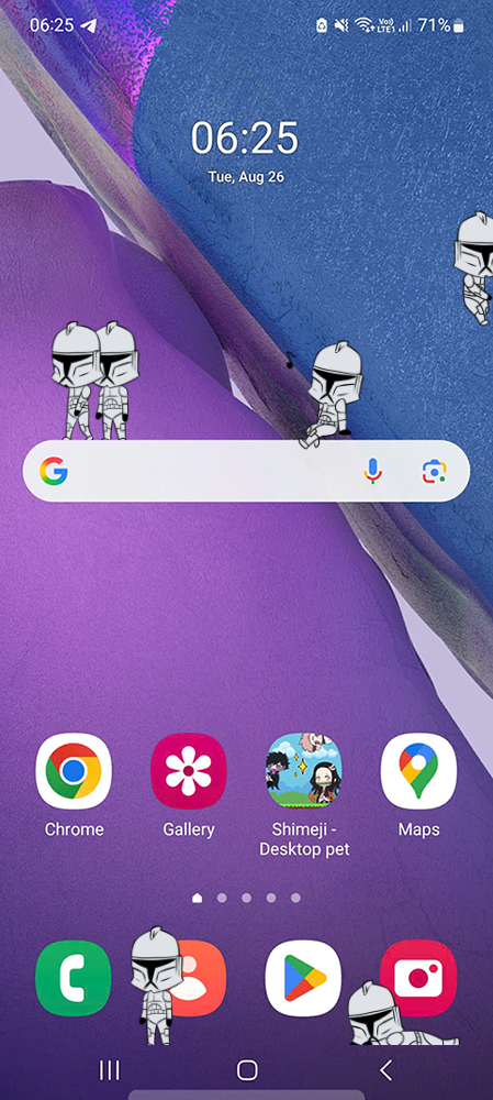 Clone Trooper (I) Shimeji on Mobile
