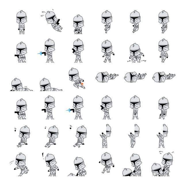 Clone Trooper (I) Shimeji Sprite Preview