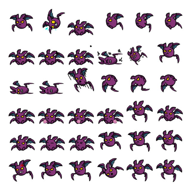 Crobat Shimeji Sprite Preview