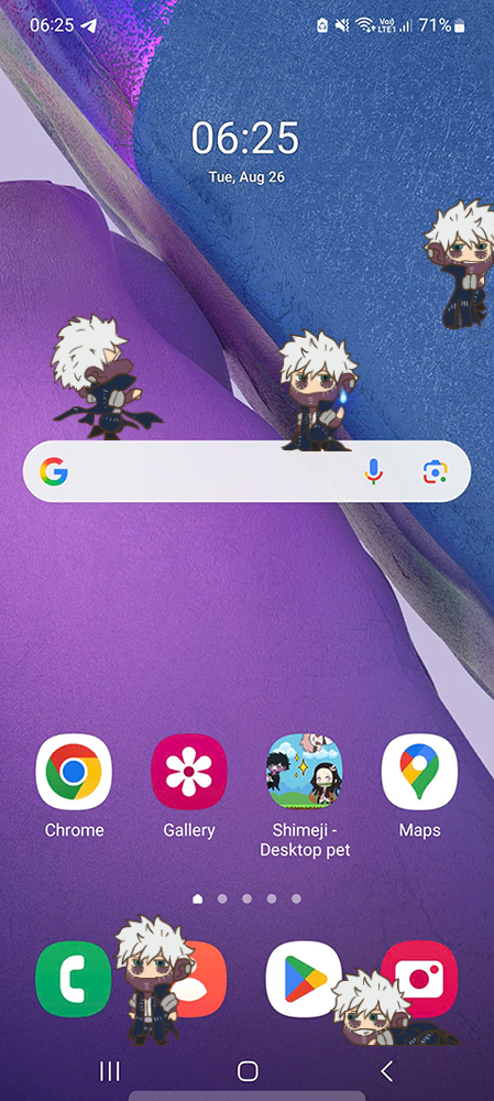 Dabi Shimeji on Mobile