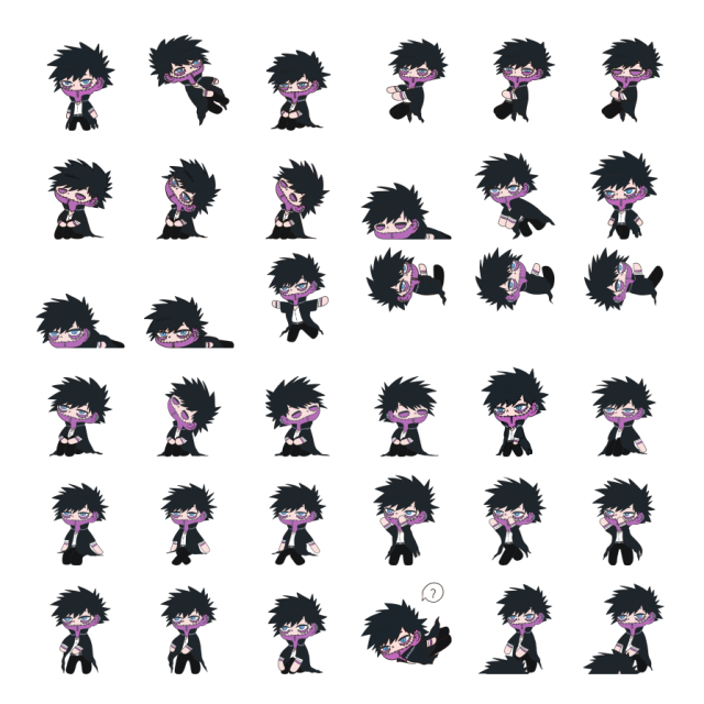 Dabi Shimeji Sprite Preview