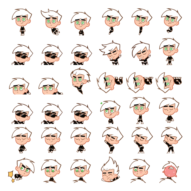 Danny Phantom Shimeji Sprite Preview