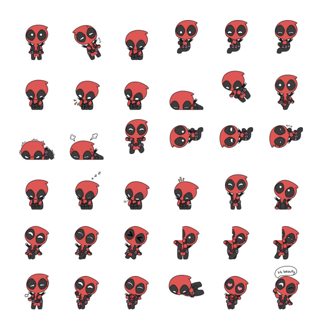 Deadpool Shimeji Sprite Preview