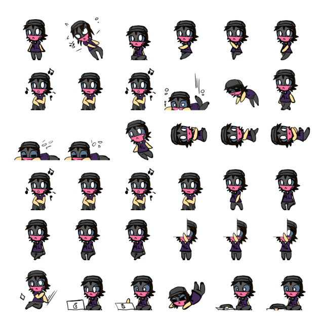 Deuce Shimeji Sprite Preview
