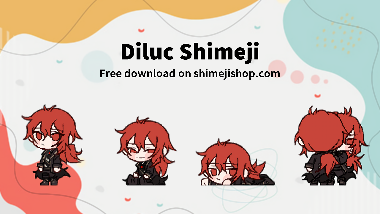 Diluc Shimeji Cover