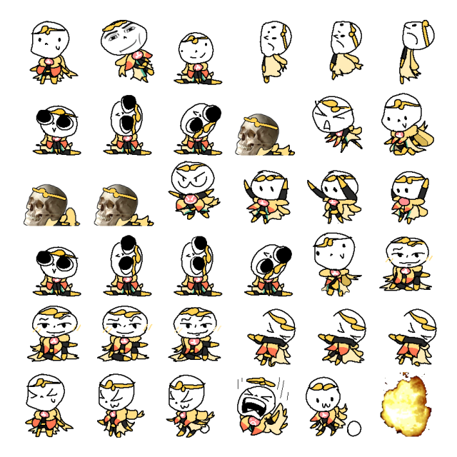 Dream Sans Shimeji Sprite Preview
