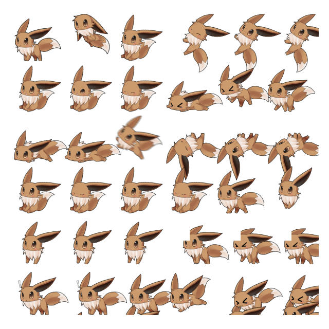 Eevee Shimeji Sprite Preview