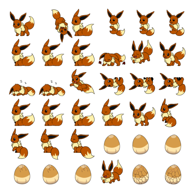 Eevee Shimeji Sprite Preview
