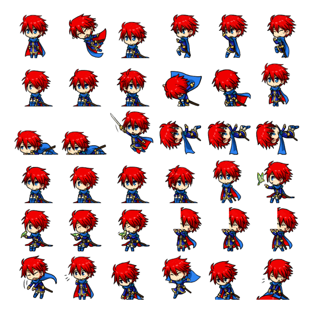 Eliwood Shimeji Sprite Preview