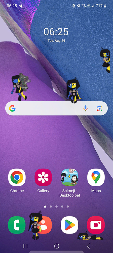 Ena Shimeji on Mobile