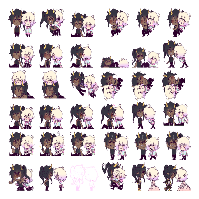 Ethan and Abby Shimeji Sprite Preview
