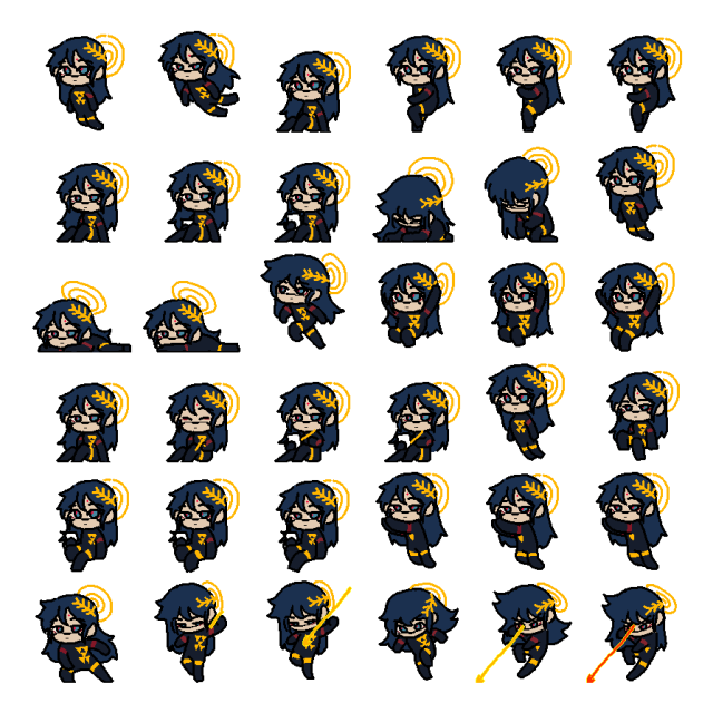 Falke Shimeji Sprite Preview