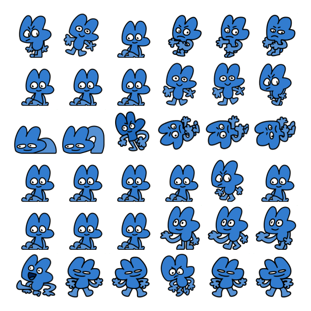 Four Shimeji Sprite Preview