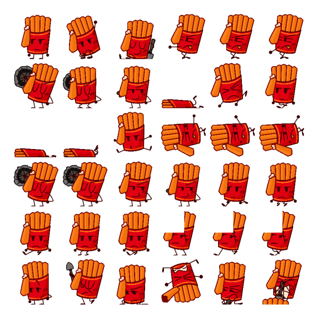 Fries Shimeji Sprite Preview
