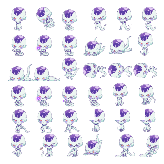 Frieza Shimeji Sprite Preview