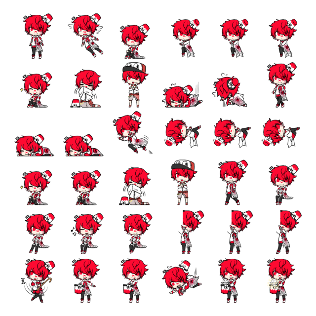 Fukase Shimeji Sprite Preview