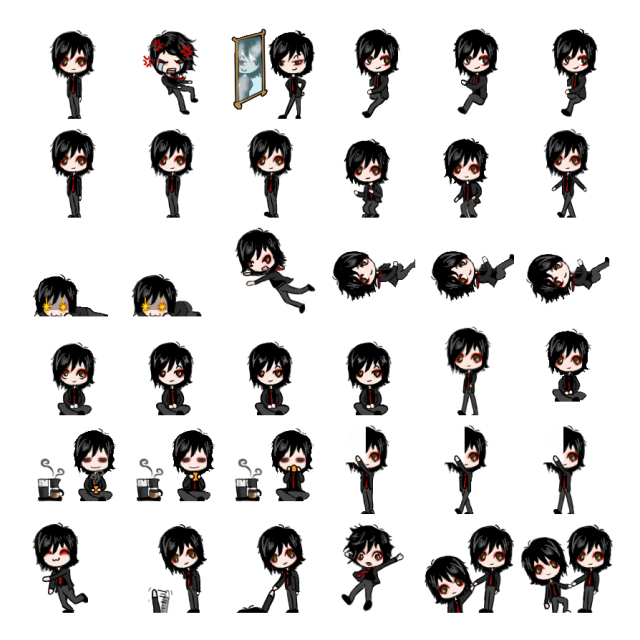 Gerard Way Shimeji Sprite Preview