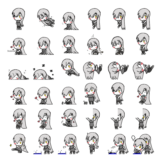 GLaDOS Shimeji Sprite Preview