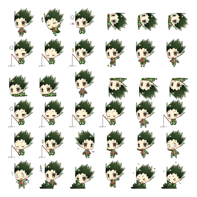Gon Freecss Shimeji Sprite Preview