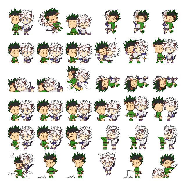 Gon vs Killua Shimeji Sprite Preview