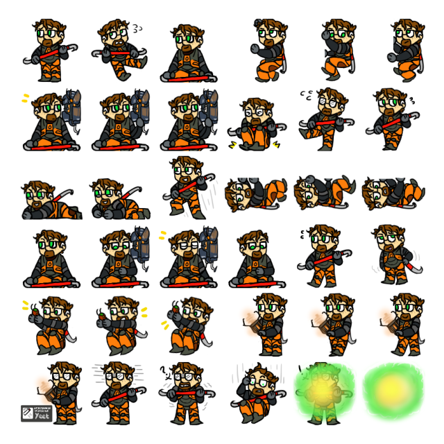 Gordon Shimeji Sprite Preview