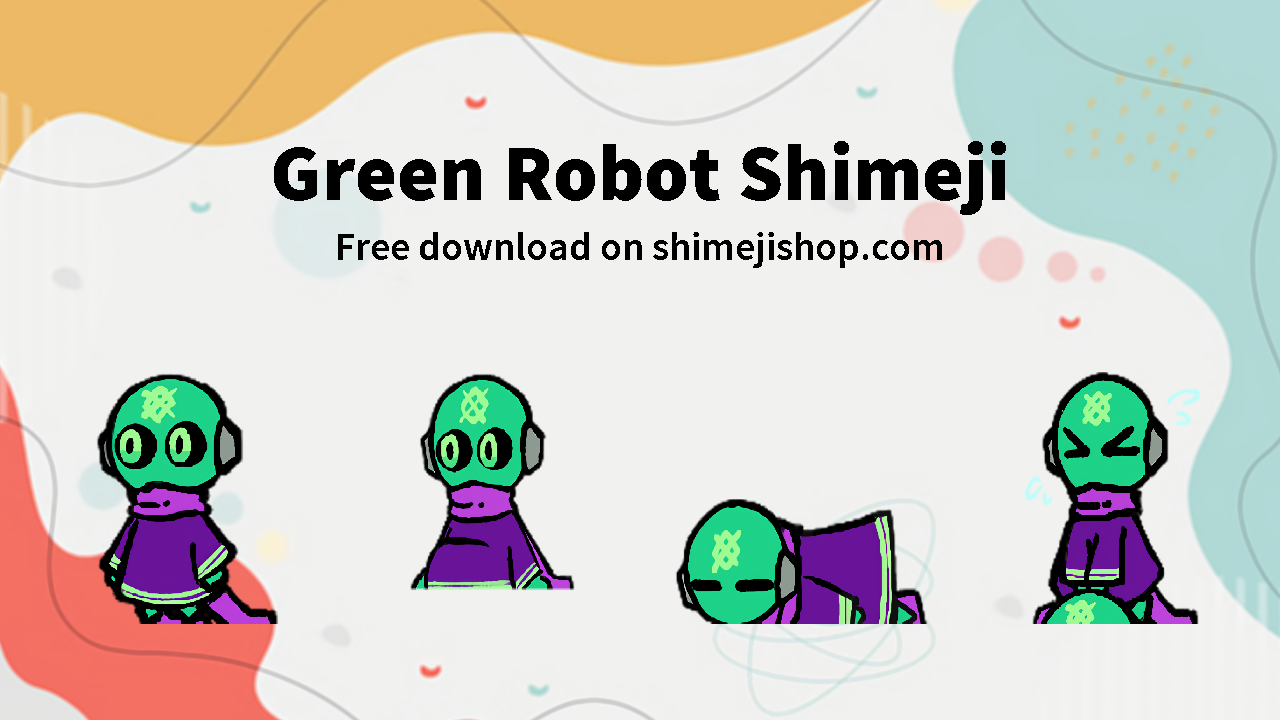 Green Robot Shimeji Cover