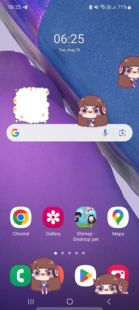 Gremlin D.VA Shimeji on Mobile
