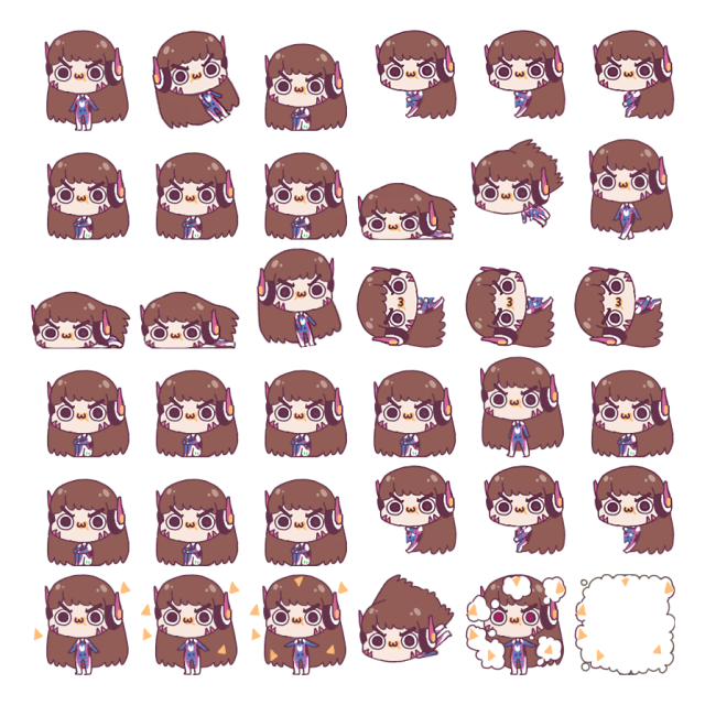 Gremlin D.VA Shimeji Sprite Preview