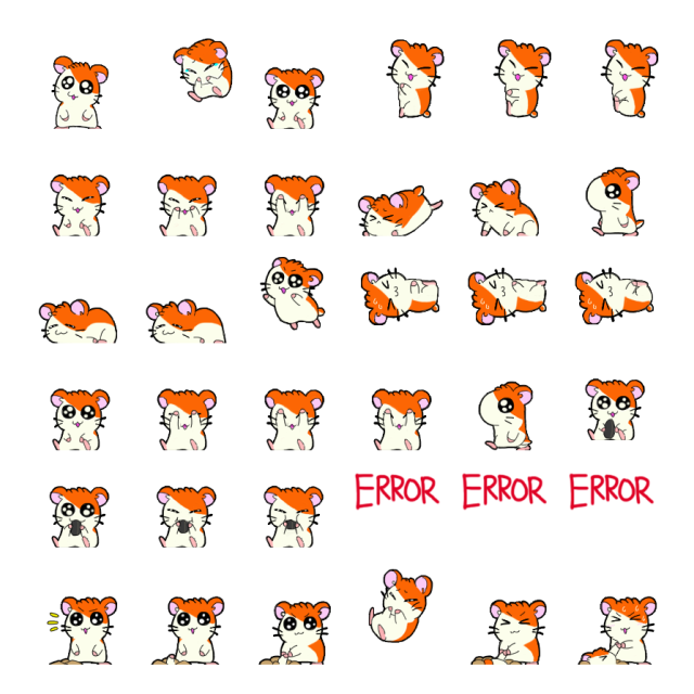Hamtaro Shimeji Sprite Preview