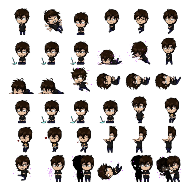 Herobrine Shimeji Sprite Preview