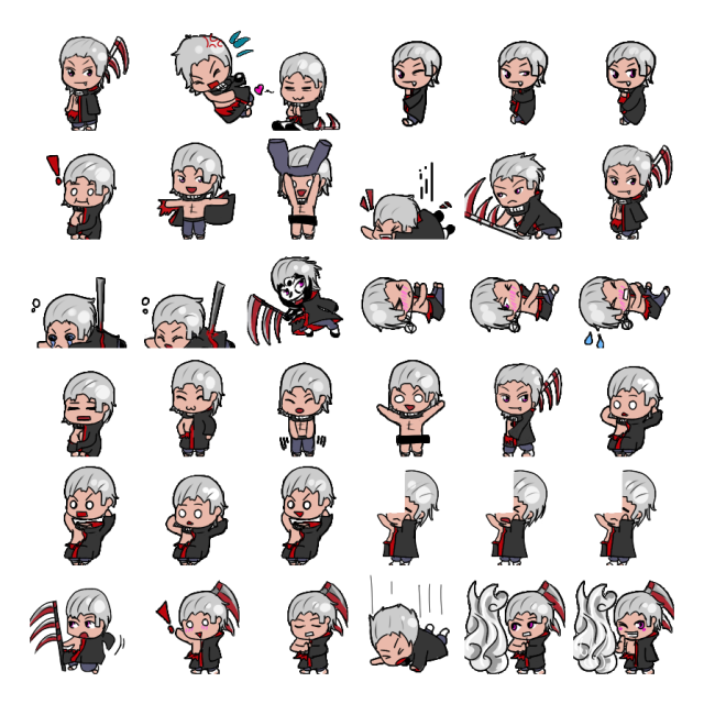 Hidan Shimeji Sprite Preview