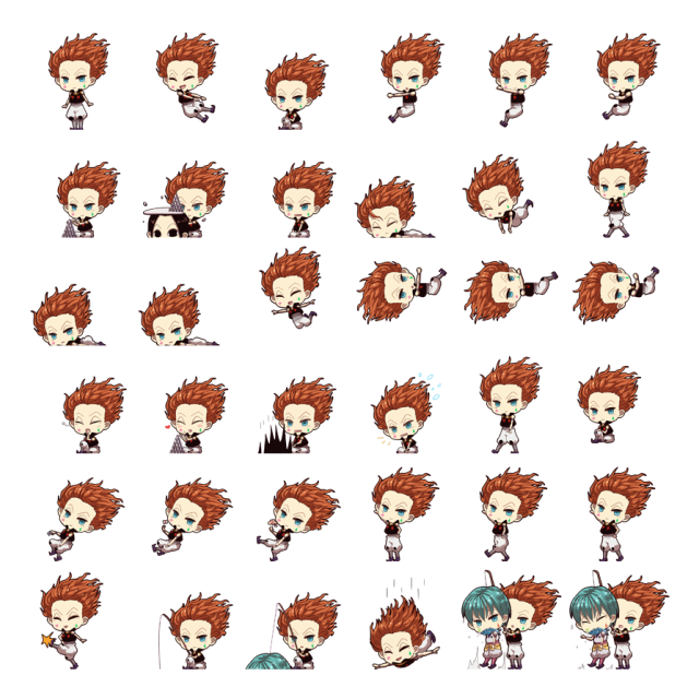 Hisoka Morow Shimeji Sprite Preview