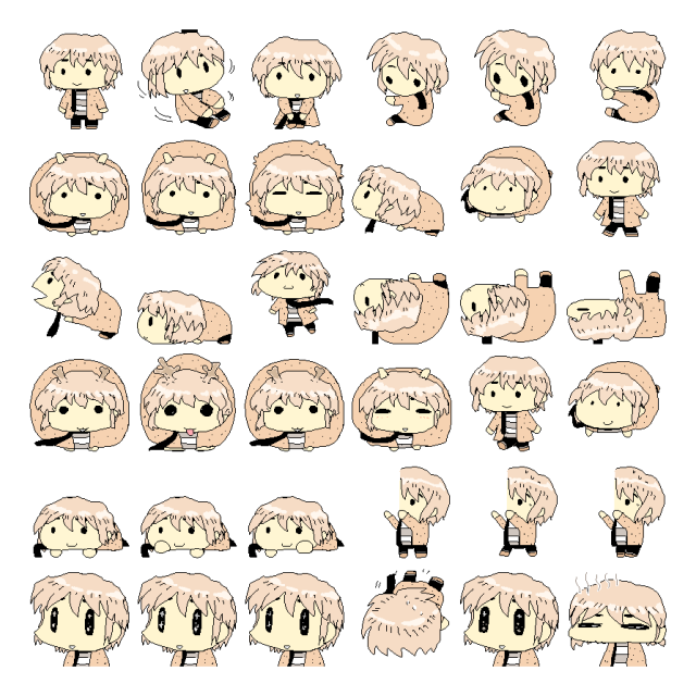 Hitchhikerb Shimeji Sprite Preview