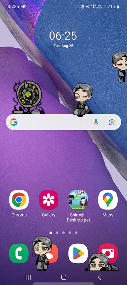 Hokma Shimeji on Mobile
