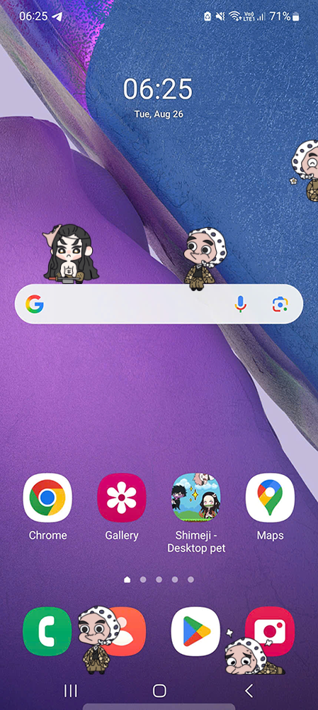 Hotaru Haganezuka Shimeji on Mobile