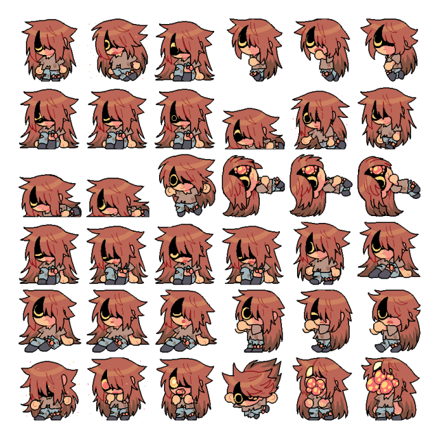 Infected RED Shimeji Sprite Preview