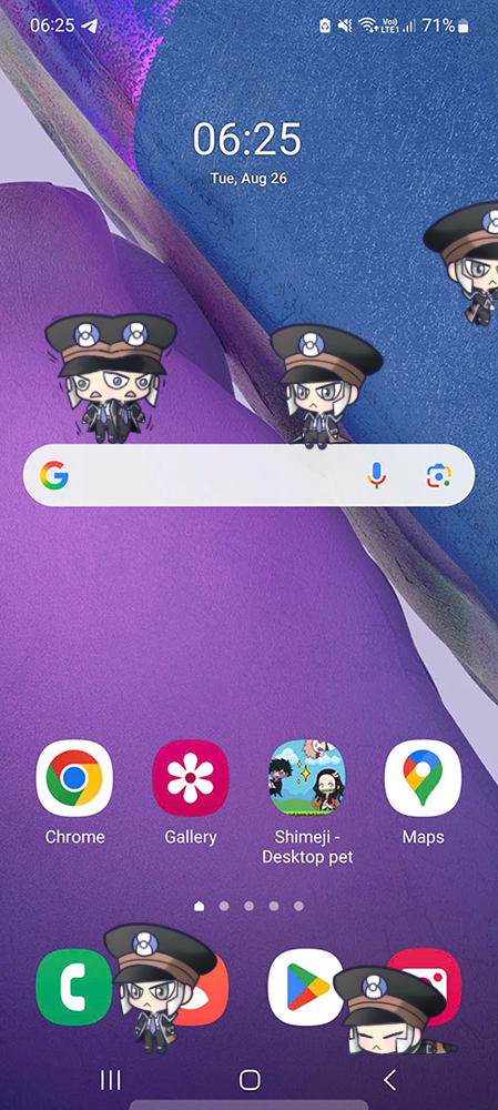 Ingo Shimeji on Mobile