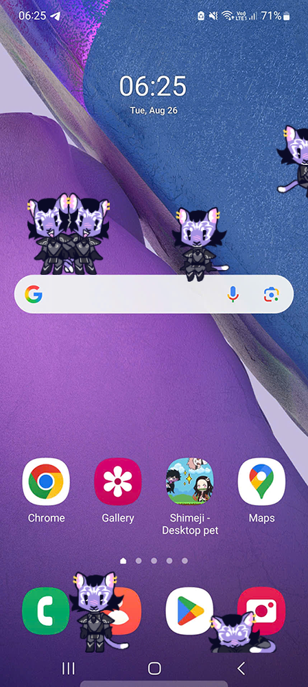 Inigo the brave Shimeji on Mobile