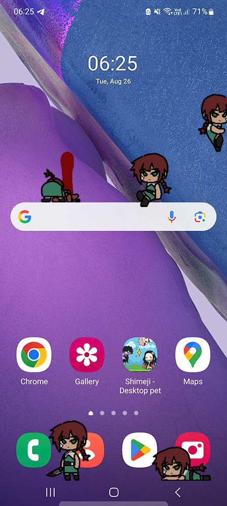 Isolde Itou (Isa) Shimeji on Mobile