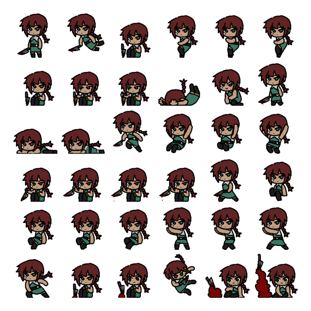 Isolde Itou (Isa) Shimeji Sprite Preview