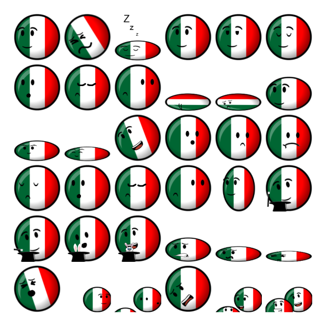 Italy Shimeji Sprite Preview